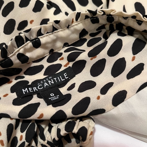 NWOT J.Crew ruffle neck dress size 0 - Picture 6 of 10